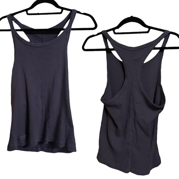 NWOT SET ACTIVE SET BASICS CORE 2021 STORM NAVY BLUE RIBBED STREET TANK size xl - Picture 5 of 6